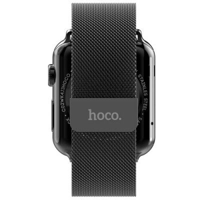 Hoco Melanese Rostfritt Stål Watchband till Apple Watch 42MM - Svart