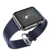 Hoco Pago Leather Band (Apple Watch 38 mm) - Blå