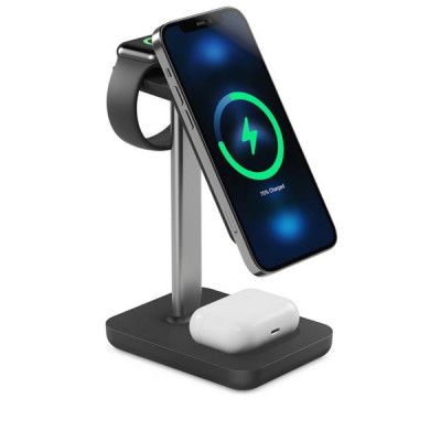 Journey 3-i-1 MagSafe Trådlös Laddare iPhone, Apple Watch, Airpods - Svart
