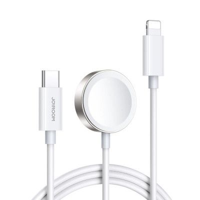 Joyroom USB Typ-C 20W PD Kabel med induktiv laddare för Apple Watch 1.5m - Vit