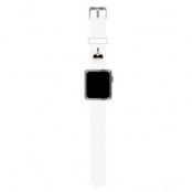 Karl Lagerfeld Apple Watch 38/40/41mm Strap Silicone Karl Heads - Vit