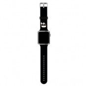 Karl Lagerfeld Apple Watch 38/40/41mm Strap Silicone Karl Heads - Svart