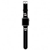 Karl Lagerfeld Karl & Choupette Heads Strap Apple Watch 42/44/45mm Svart