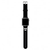 Karl Lagerfeld Silicone Choupette Heads Strap Apple Watch 42/44/45mm - Svart