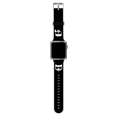Karl Lagerfeld Silicone Karl Choupette Heads Strap Apple Watch 38/40/41mm Svart