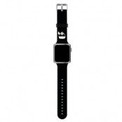 Karl Lagerfeld Silicone Karl Heads Strap Apple Watch 42/44/45mm - Svart