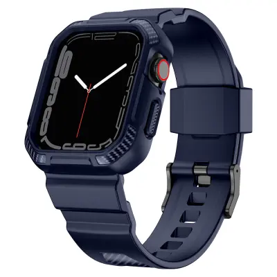 Kingxbar Apple Watch 4/5/6/7/8/SE (38/40/41mm) Armband CYF106 - Blå