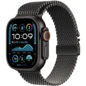 Lippa Stainless Steel with Lock (Apple Watch 49/46/45/44/42mm) - Svart