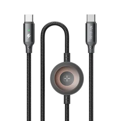 MCDODO 2in1 USB-C - USB-C Kabel 1.5M med Watch Trådlös Laddare