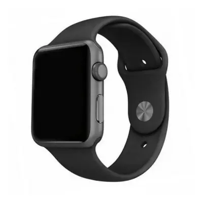 Mercury Apple Watch 4/5/6/7/SE (38/40/41mm) Armband Silikon - Svart
