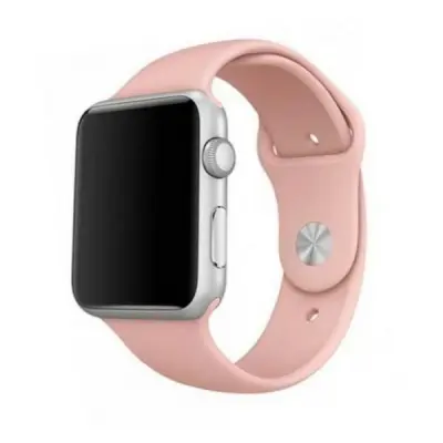 Mercury Apple Watch 4/5/67/SE (42/44/45 mm) Armband Silikon - Rosa