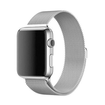 Metallarmband kompatibelt med Apple Watch 4/5/6/7/SE 42/44mm  Silver
