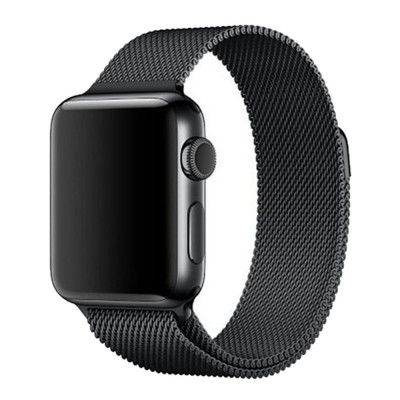 Metallarmband kompatibelt med Apple Watch 4/5/6/7/SE 42/44mm Svart