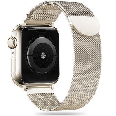Milaneseband Apple Watch 7/8/9/10/SE/Ultra 1/2(44/45/46/49mm) - Starlight