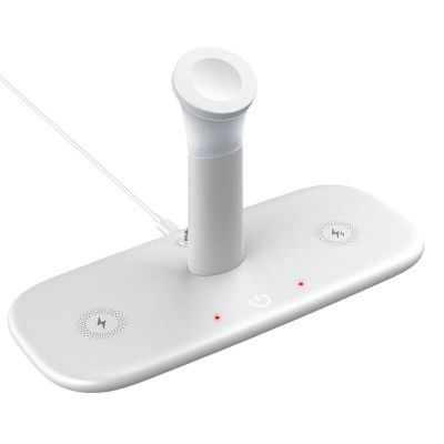 Multi QI-Laddare 4-i-1 | Apple Watch & Airpods - Vit