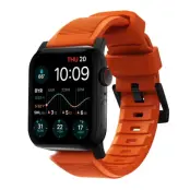 Nomad Rugged Band (Apple Watch 49/46/45/44/42mm) - Svart/Svart