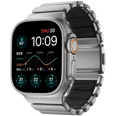 Nomad Stratos Band (Apple Watch 49/46/45/44/42mm) - Grå/Blå