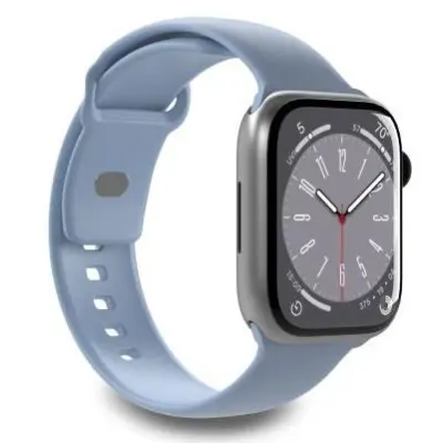 Puro Apple Watch (38/40/41mm) Armband Silicone - Ljusblå