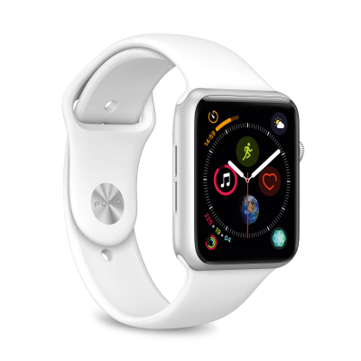 Puro Apple Watch 42/44/45/49 mm Armband Silikon - Vit
