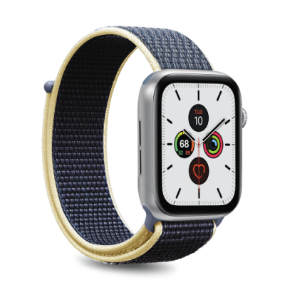 Puro Apple Watch Band Nylon 42-44mm S/M & M/L - Ljusblå