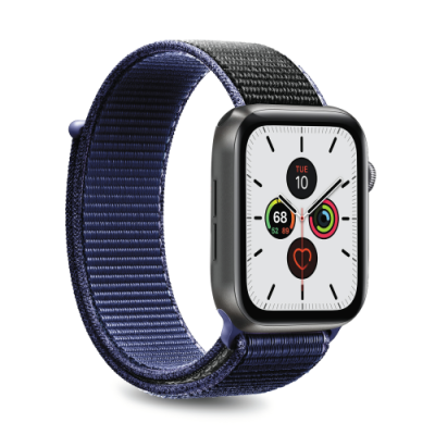 Puro Apple Watch Nylon Band 42-44mm S/M & M/L - Rymdblå