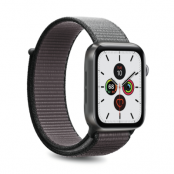 Puro Nylon Apple Watch Band 42-44mm S/M & M/L - Stålgrå