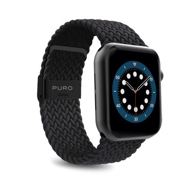 Puro One Size LOOP Armband Apple Watch 42/44 mm - Svart