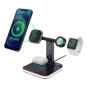 Qi Trådlös MagSafe Laddare iPhone Apple Watch Airpods