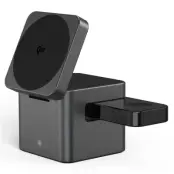 Qi2 MagSafe Trådlös Laddare iPhone Apple Watch Airpods