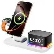 Qi2.2 Magnetisk Trådlös Laddare 25W Apple Watch/iPhone/Airpods C09PLUS - Vit
