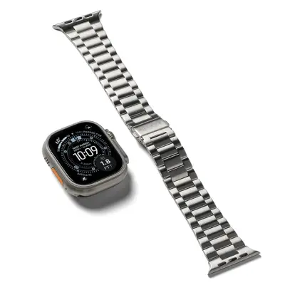 Ringke Apple Watch (44/45/46/49mm) Armband Metal Air - Silver