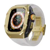 Shellbox Apple Watch Ultra/Ultra 2 49mm Armband Metal Frame - Vit