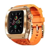 SHELLBOX Apple Watch Ultra/Ultra 2 49mm Armband Metal Ram (Orange)