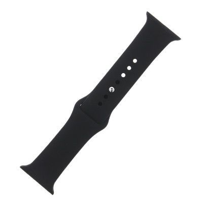 Silikonband M/L för Apple Watch, Svart