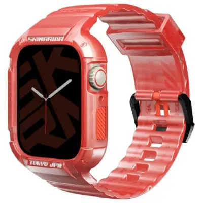Skinarma Apple Watch (44/45mm) Armband Saido - Röd