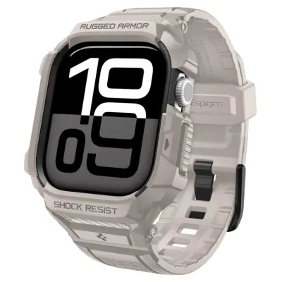 Spigen Apple Watch 42mm Series 10 Skal Rugged Armor Pro - Dune Beige