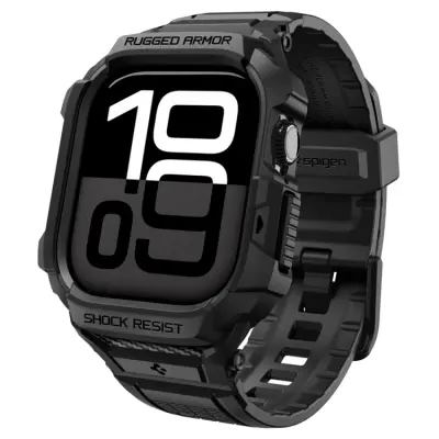 Spigen Apple Watch 42mm Series 10 Skal Rugged Armor Pro - Matte Svart