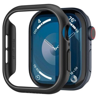 Spigen Apple Watch 46mm Series 10 Skal Thin Fit - Svart