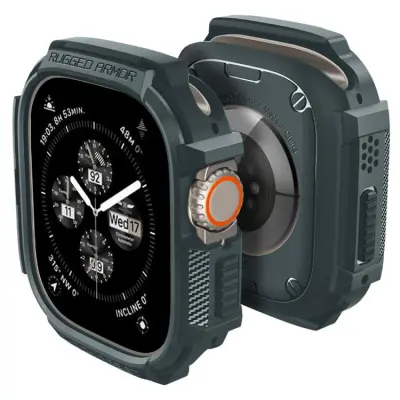 Spigen Apple Watch Ultra 1/2 (49mm) Skal Rugged Armor - Grön