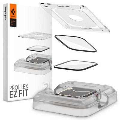 Spigen Hybrid Glas ''EZ-FIT'' 2-Pack Apple Watch 7/8 41mm