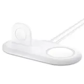 Spigen - Magfit Duo Apple Magsafe&Apple Watch Charger Stand - Vit