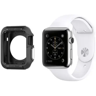Spigen Rugged Armor (Apple Watch 42 mm) - Svart
