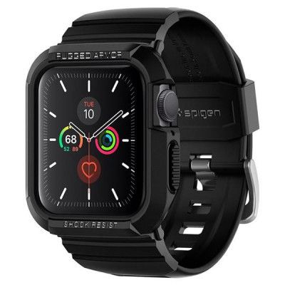 Spigen Rugged Armor Band Apple Watch 4 / 5 / 6 / SE 40 mm - Svart