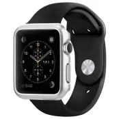 Spigen Thin Fit Skal till Apple Watch 38mm - Satin Silver