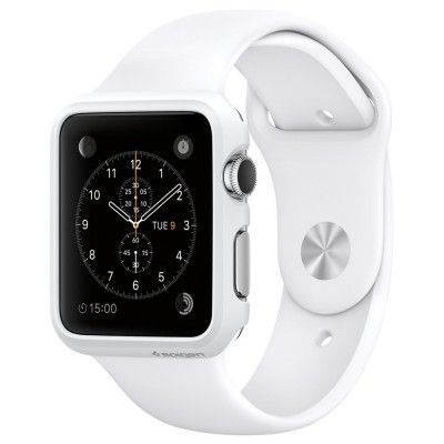 Spigen Thin Fit Skal till Apple Watch 42mm - Smooth Vit