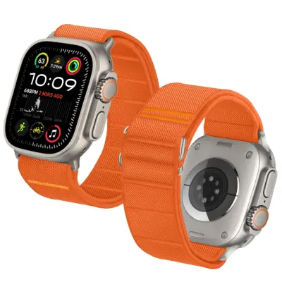 Tech Protec Apple Watch (44/45/46/49mm) Armband Nylon Slip - Orange