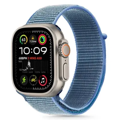 Tech-Protect Apple Watch (44/45/46/49mm) Armband Nylon - Baby Blå