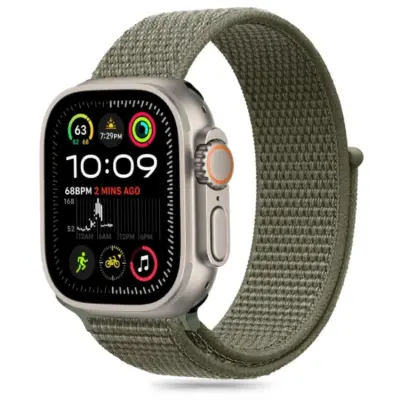 Tech-Protect Apple Watch (44/45/46/49mm) Armband Nylon - Cargo Khaki
