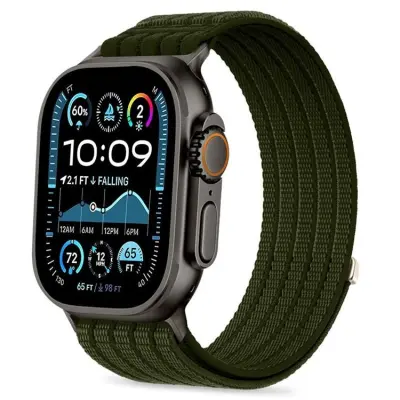 Tech-Protect Apple Watch (44/45/46/49mm) Armband Nylon - Military Grön