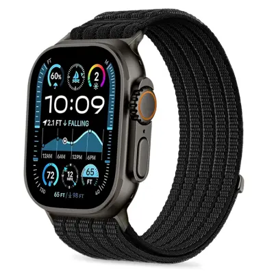 Tech-Protect Apple Watch (44/45/46/49mm) Armband Nylon - Svart